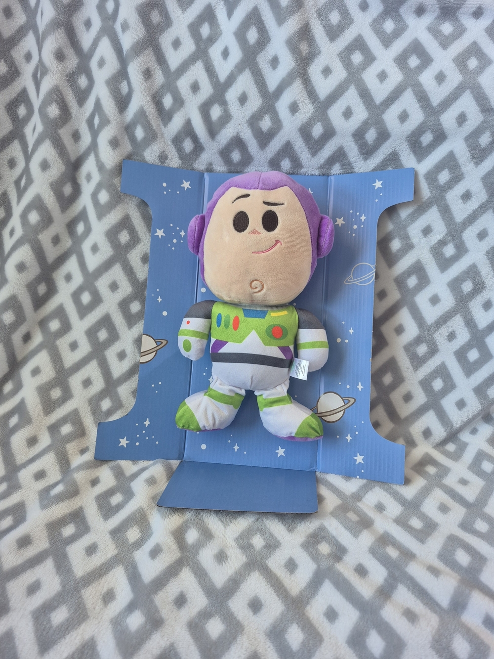 Disney Buzz Lightyear Plush — Purple, Green & White